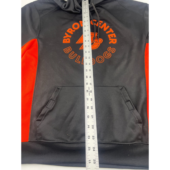 Byron Center Sweatshirt Hooded Unisex Adult Medium BC Black Orange Hooded School - Picture 6 of 8